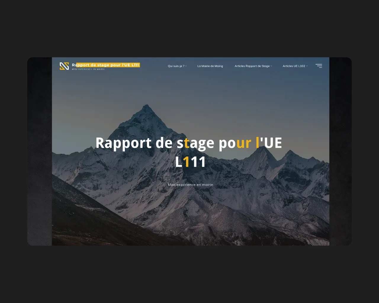 Rapport de stage - Mai 2024